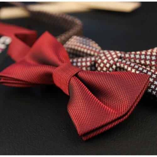 1200needle Solid Fashion Bowties Groom Mens Plaid Painted Cravat For Men Butterfly Gravata Male Marriage Wedding Bow Ties 300pcs
