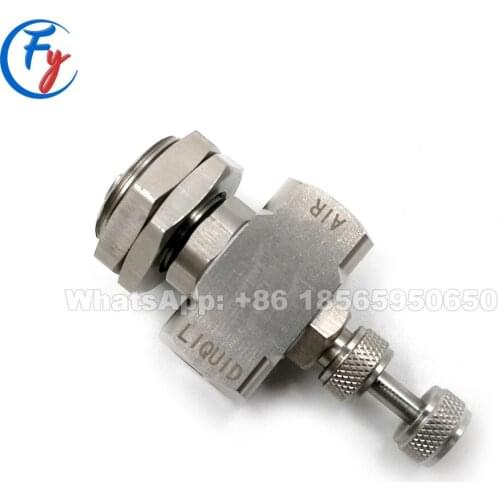 316 stainless steel thin-wall-mounted air atomizing nozzle, round spray atomizing nozzle