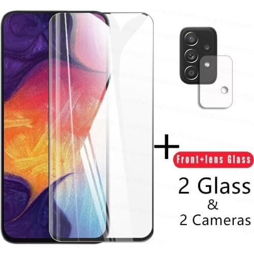 Full Glue Glass For Samsung Galaxy S21 Screen Protector For Samsung A12 A02S A42 S20 FE S21 Plus Tempered Glass For Samsung S21