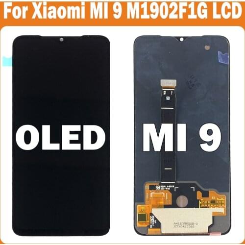6.39'' OLED LCD Display Screen for Xiaomi Mi 9 Mi9 M9 Original Amoled LCD Display Touch Screen Replacement 100% Tested