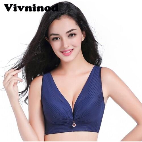 Big Size Bra Underwear Push up Lace bras 40 42 44 46 48 50 52 CDE Cup Lace Vest Women No rims Large Size Intimate Sexy Lingerie