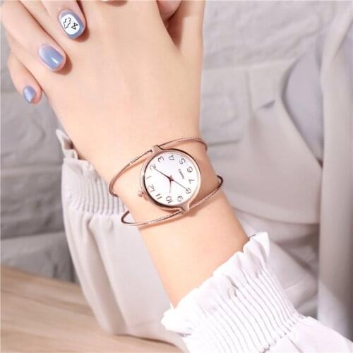 2018 New Womens Watches Luxury Rose Gold Ladies Bracelet Watches Fashion Quartz Wristwatches Reloj Mujer Relogio Feminino Clock