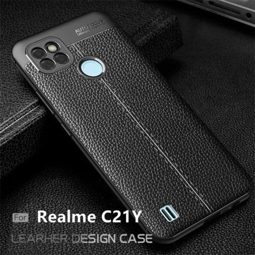 For OPPO Realme C21 Case For Realme C21 Capas Bumper Coque Shockproof Soft TPU Leather For Fundas Realme C20 C21 C11 2021 Cover