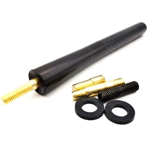 Black Carbon Fiber Aluminum Short Antenna Polished Universal Screw for Ranger