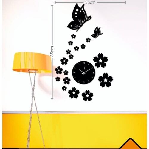 Dekor Duvar Saati, Ev dekoru, Duvar Hediye Modern Tasarım, 3 mm Ahşap