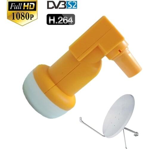 DVB-S/S2 HD digital satellite LNB dish antenna Waterproof KU Band Single LNB tuner Noise 0.1 dB for sks biss ccam key tv box
