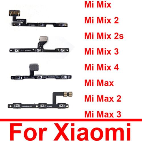 Power&Volume Button Flex Cable For Xiaomi Mi Mix 2 2s 3 Mix2 Mix2S Mix3 Power Volume Side Key Switch Flex Ribbon Spare Parts