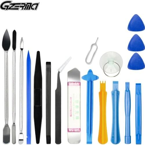 GZERMA 19Pcs/Set Laptop Repair Opening Tools Universal Metal Disassembly Repair Tool Sets for iPad Cellphone Notebook Repair Kit