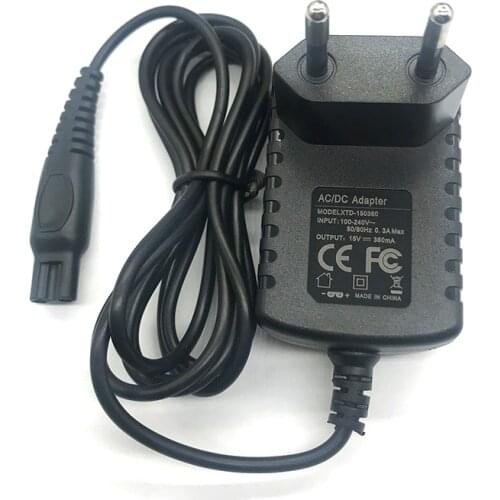 HQ8505 15V0.36A Charger EU Plug Power Adapter for PHILIPS HQ8 HQ8500 HQ6070 HQ6073 HQ6076 AT890 PT720 PT710 PT920 PT860 PT870