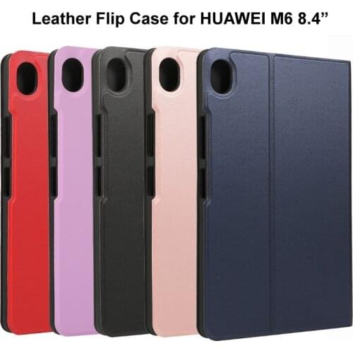 High Quality Leather Flip Case for HUAWEI Mediapad M6 8.4" Tablet Book Cover Stand Case for HUAWEI M6 8.4 inch Tablet PC