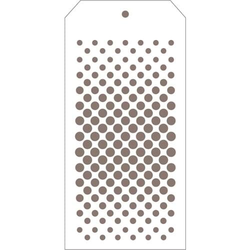 2021 New Label Tag Plastic Stencil For DIY Craft Making Round Background Scrapbooking Card Album No Metal Cutting Dies and Stamp
