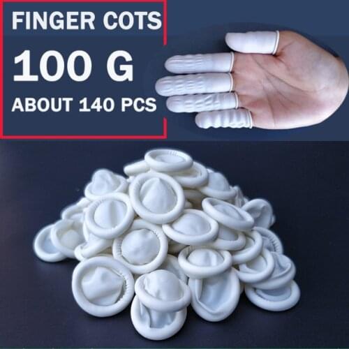 100pcs Disposable Latex Rubber Finger Cots for DIY UV Epoxy Liquid Paint Resin Tools Making