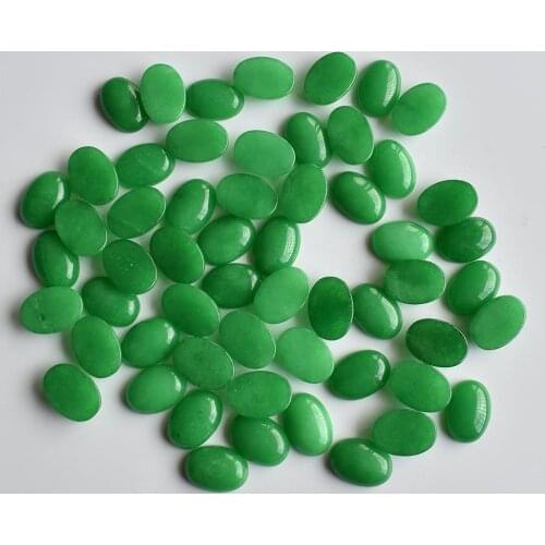 Wholesale 50pcs/lot Fashion bestselling good quality natural green stone Oval CAB CABOCHON jewelry beads 13x18mm free