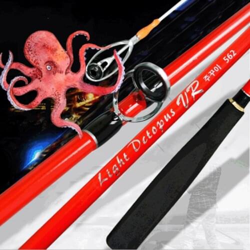 Boat Jigging Rods 1.68m 1.8m Squid Cuttlefish Fishing Rod 2 Section M/H Fast Action Saltwater Fishing Casting Spinning Rod