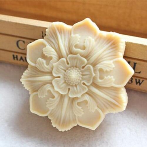 Flowers mold soap candle silicone mold Art soap mold