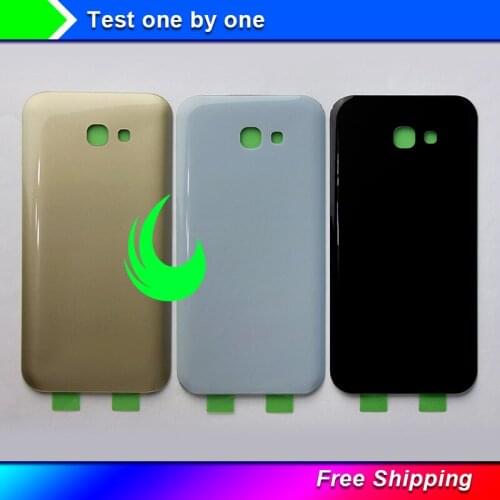 5.7" A720 Back Glass For Samsung Galaxy A720F SM-A720F A7 2017 New Original Back Battery Door Housing Cover Rear Case w Track