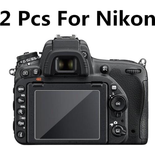 2 PCS 9H cameraTempered Glass LCD Screen Protector for Nikon D3300 D3400 D3500 D5100 D5300 D5500 D5600 D7100 D7200 D7500 Z6 Z7
