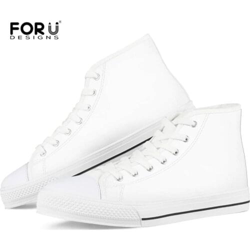 Custom Your Name Logo Image Women Sneakers Flats Shoes Comfortable Vulcanized Shoes Female High Top Canvas Shoes Casual Shoes