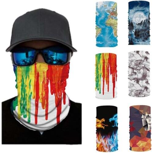 Women Print Face Scarf Winter Spring Female Stylish Outdoor Dust Sun Protection Face Cover Neck Gaiter Headband Scarf