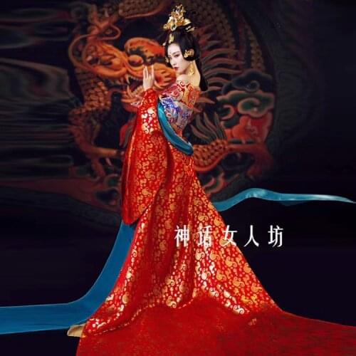 Oriental Film studio photo dress women antique Ming Tang Dynasty Princess Hanfu dress concubines gorgeous Asian queens Outfit