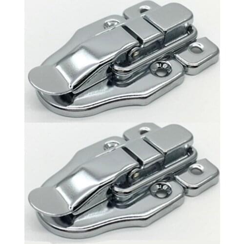 2sets Vintage Jewelry Wood Box Hasps Drawer Latches Decorative Suitcases Hasp Latch Buckle Clasp Furniture Hardware 40*56MM