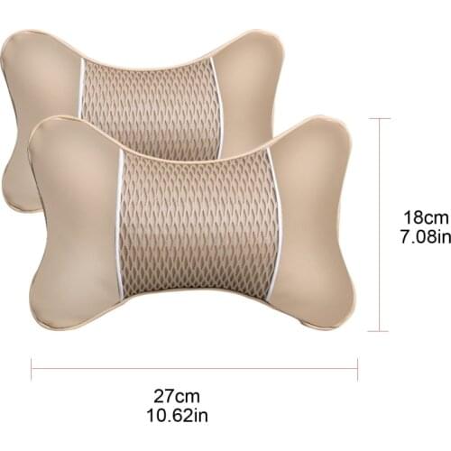 2pcs/set Car Neck Pillow Automobile Head Neck Rest Cushion Neck Support Q39F