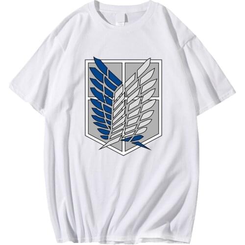 2021 Hot Japanese Anime T Shirt Men Attack on Titan The Final Season T-shirt Kawaii Cartoon Titans Attack Graphic Tees Male