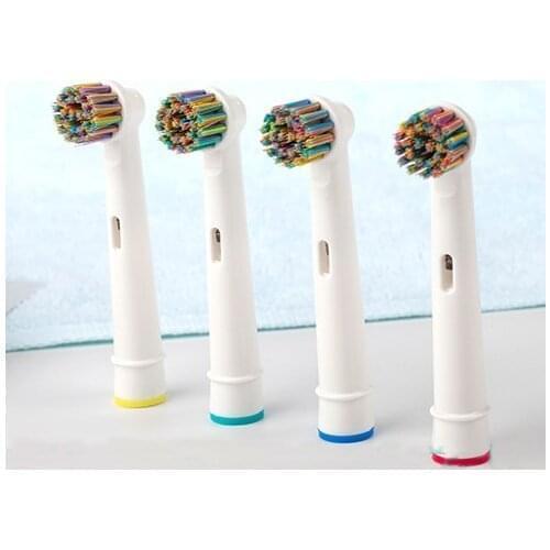 4pcs Colourful Brush Heads For Oral-B Electric Toothbrush Fit Advance Power/Pro Health/Triumph/3D Excel/Vitality Precision Clean