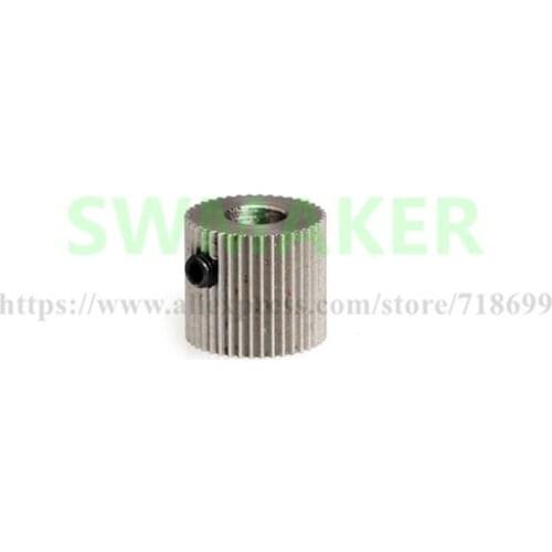 40 tooth hardness drive gear feed wheel MK7 / MK8 bore 5mm for MKbot/Reprap Prusa 3D printer extrusion wheel feeding gear