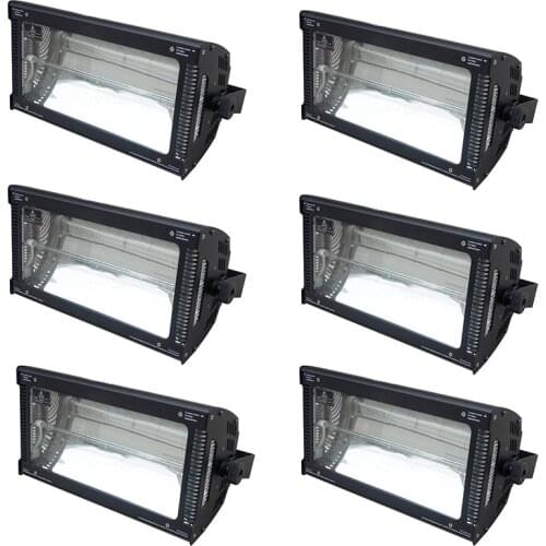 6pcs/lot Atomic 3000 Strobe Light dmx Super bright 3000W DMX Strobe Flash Light COB Led Strobe Light 3000W White Color