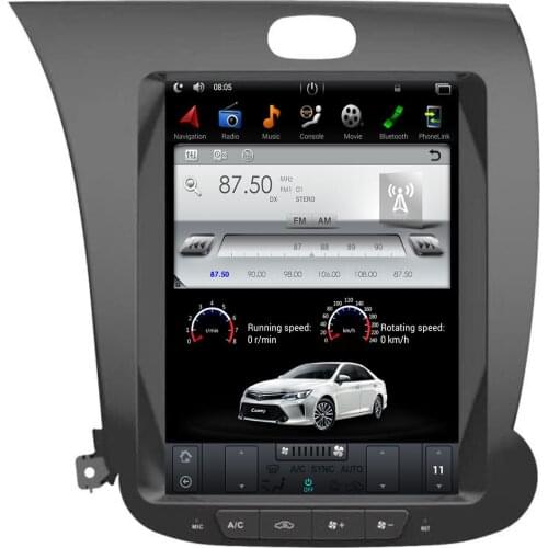 Android9.0 Tesla style 10.4 inch Car No DVD Player GPS Navigation For KIA CERATO K3 FORTE 2013-2019 multimedia headunit recorder