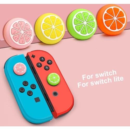 Bluelans 2Pcs Fruit Joystick Thumb Stick Grip Caps Cover for Switch Lite Game Controller
