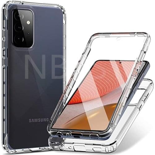360 Full Protection Cases for Samsung Galaxy A52 A72 5G A03S A12 A02S A42 A32 A22 4G M42 M12 M02S M51 Shockproof Silicone Cover