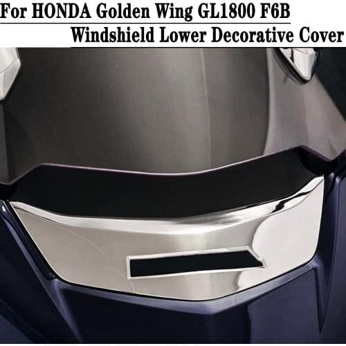 For HONDA Golden Wing GL1800 GL 1800 F6B Motorcycle Electroplating Fairing Head Cover Front Windshield Lower Trim Cover 18-20