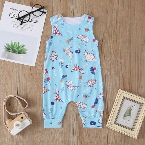 Newborn baby romper summer new style cartoon dinosaur jumpsuit for baby boy cute baby boy romper baby clothes newborn clothes