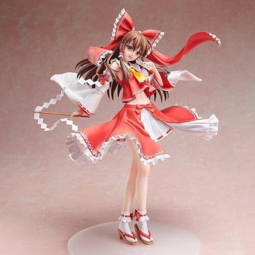 FREEing Touhou Project Reimu Hakurei PVC Action Figure Stand Anime Sexy Girl Figure Japanese Adult Collectible Model Doll Gift