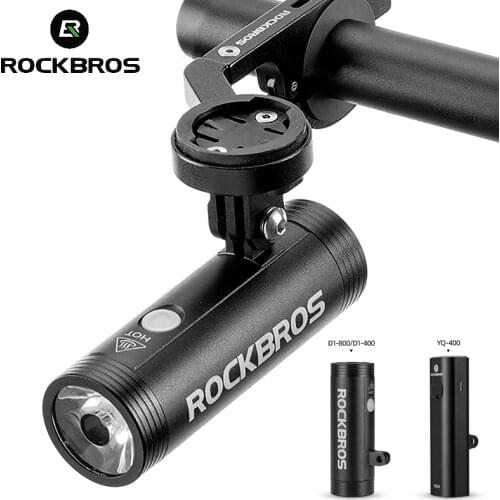 ROCKBROS Bike Light Hoisting Headlights Multifunctional Holder Powerful Flash Light USB Charing Led Bicycle Front Light 4000mAh