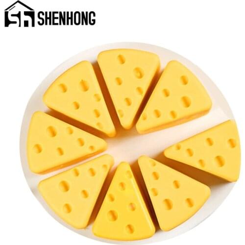 SHENHONG 6 Types Cheese Shape Silicone Molds Cake Mold Kitchen Cake Decorating Tools Muffin Pastry Baking Pan Mousse Mould