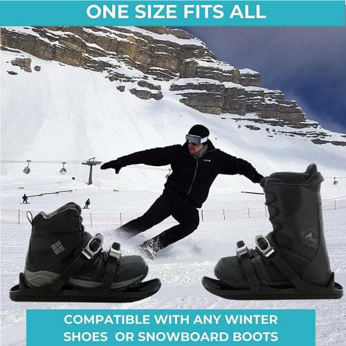 Mountain Skis Mini Ski Skates Snowboards Alpine Skis Snow Short Skiboard Outdoor Travel Snowboarding Shoes Stainless Steel Newly