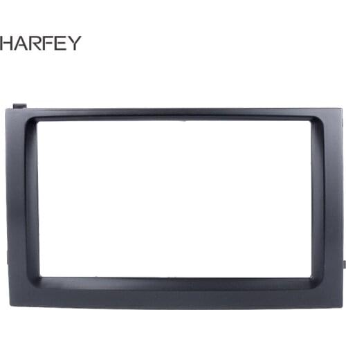Harfey Black Car Radio Fascia for 2003 2004 2005 2006 Skoda Fabia 2DIN in Dash Car Stereo DVD Player Frame Dash Bezel Kit
