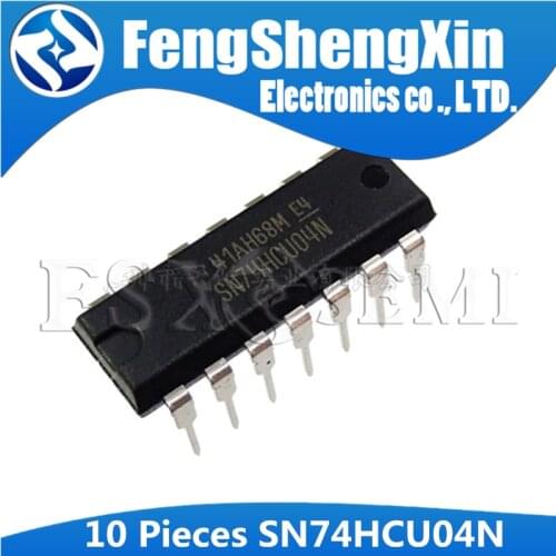 10pcs SN74HCU04N DIP-14 74HCU04 DIP 74HCU04AP DIP14 74HCU04N HEX INVERTERS IC
