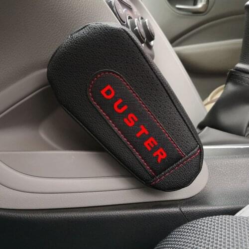 Pu Leather Thigh Support Knee Pad Car Door armrest pad Interior Car Accessories For Renault Duster