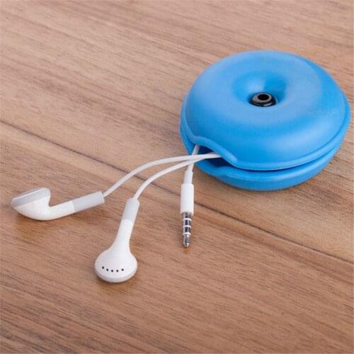1pc Cute Cable Winder Desk Organizer Earphone USB Cable Line Wire Holder Protector Office Accessories Storage Supplies