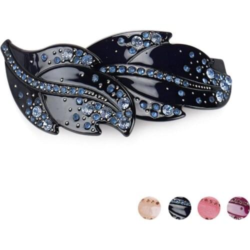 Classic Hair Barrette Clip for Women Girl New Cellulose Acetate Leaf Beauty Hair Accessory Ornament Tiara Office Wear Daily Prom