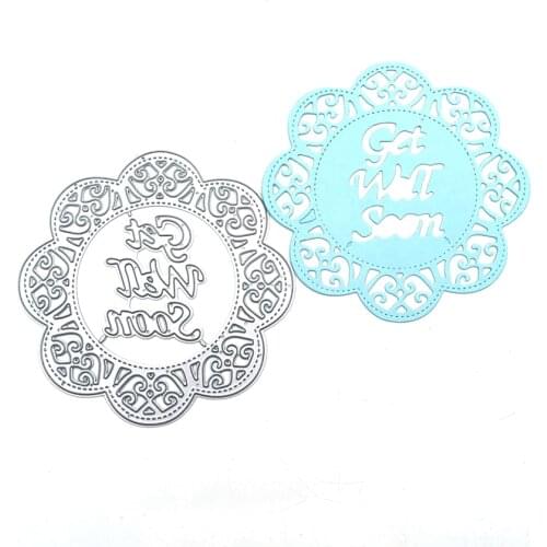 Julyarts Round Lace Letter New Cutting Dies for 2021 Scrapbooking Material for DIY Scrapbooking and Card Making Embossing Craft