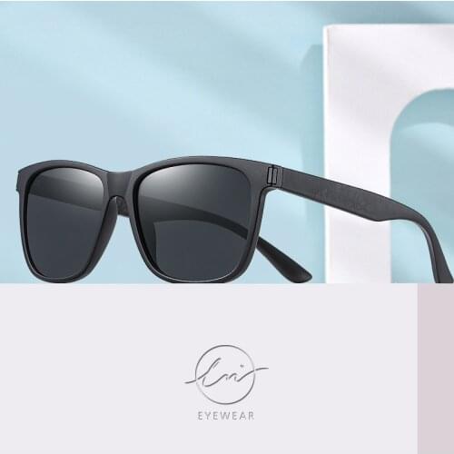 LM 2021 Ultralight TR90 Frame Mens Sunglasses Polarized Women Top Quality Square Shades Driving Sun Glasses UV400 Oculos De Sol