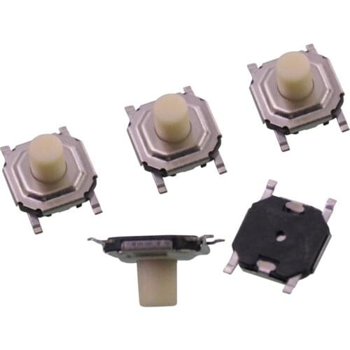 Wholesale SMD SMT 12V 0.5A 4p push button electronic toy switch 4*4*1.5mm 1.7mm 2mm 2.5mm 3mm 3.5mm 4.3mm 5mm tactile switch