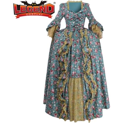 Outlander Jeanne Paris gown Claire Fraser friend dress cosplay claire costume dress 18th century rococo dress day court dress