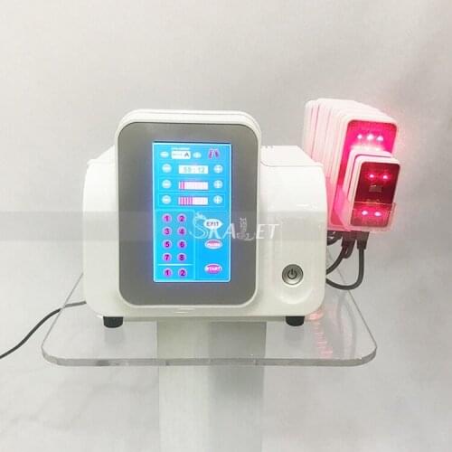 Protable Diode Lipo 10 Laser Pads with RF Frequency Skin Care Cellulite Removal Body Slim Skin Tightening Beauty Machine