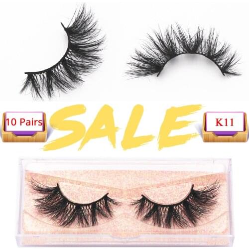 10 pairs Wholesale Eyelashes Natural Long Lasting 3D Mink Lashes Mink False Eyelashes Makeup Fake Eyelashes In Bulk faux cils